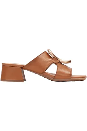 Hispanitas Sko, Dame, Brun, 39 EU, Læder, Læder Sandal Dallas Metal Detalje