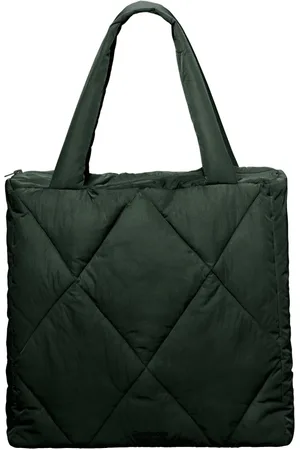 Bomboogie Taske, Dame, Grøn, ONE SIZE, Nylon, Diamantquiltet polstret taske