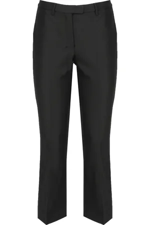 Max Mara Bukser, Dame, Sort, M, Fluid Fabric Bukser