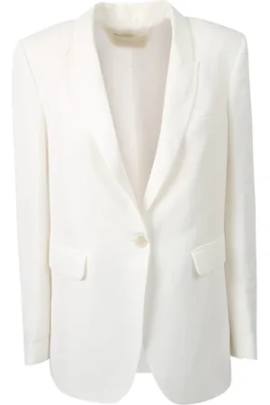 Fabiana Filippi Jakke, Dame, Hvid, M, Single-breasted Blazer