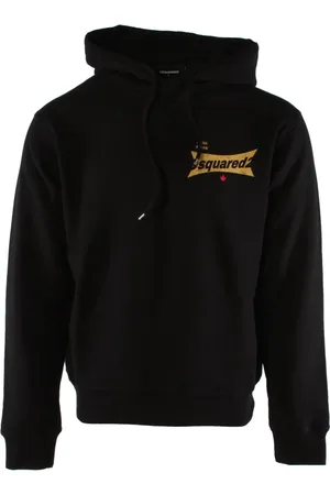 Dsquared2 Sweathshirts & Hoodies, Herre, Sort, L, Bomuld, Cool Fit Bomulds Sort Sweater