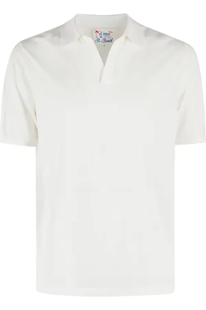 MC2 SAINT BARTH Top, Herre, Hvid, M, Bomuld, Klassisk Polo Skjorte i Hvid
