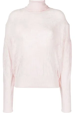 Twin-Set Strik, Dame, , L, Uld, Elegant Sweater Hoodie