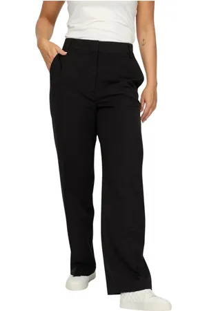 2-Biz Bukser, Dame, Sort, XL, Polyester, Emma Straight Leg Dress Pants