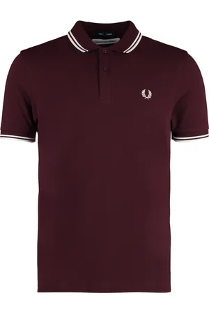 Comme des Garçons Top, Herre, Rød, L, Bomuld, Maxi Print Bomulds Polo Shirt