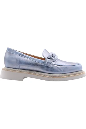 Laura Bellariva Sko, Dame, Blå, 36 EU, Suede, Rowi Loafers