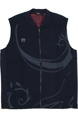 DOLLY NOIRE Jakke, Herre, Sort, M, Bomuld, Sort Jhin Gilet med League of Legends Broderi