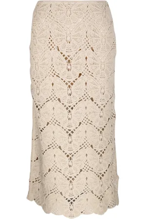 By Malene Birger Nederdel, Dame, Grå, L, Bomuld, Cantala Skirt