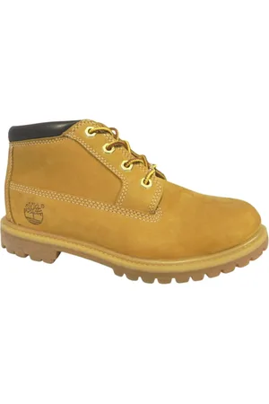 Timberland Sko, Dame, Gul, 39 1/2 EU, Læder, Gule Chukka Støvler