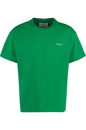 Les Deux Top, Herre, Grøn, 2XL, Bomuld, Diego Logo Bomulds T-shirt