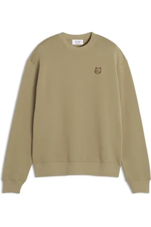 Maison Kitsuné Sweathshirts & Hoodies, Herre, , S, Bomuld, Fox Head Patch Komfort Sweater