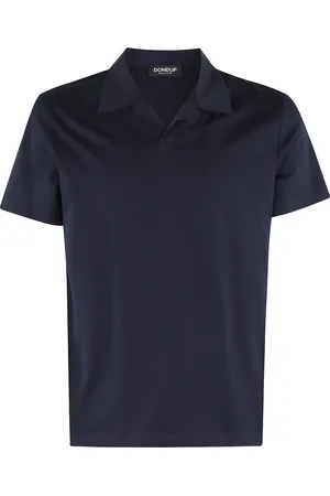 Dondup Top, Herre, Blå, XL, Tyl, Nautisk Jersey Skipper Style Polo Shirt