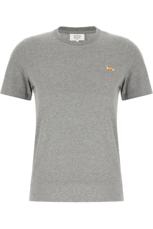 Maison Kitsuné Top, Dame, Grå, M, Bomuld, Casual bomulds T-shirt