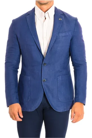 La Martina Jakke, Herre, Blå, M, Bomuld, Langærmet Blazer