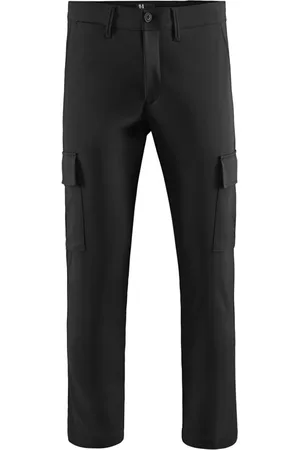 Bomboogie Bukser, Herre, Sort, W30, Bomuld, Stretch Cotton Cargo Bukser