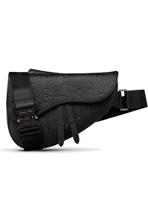 Dior Taske, Herre, Sort, ONE SIZE, Læder, Lædertaske med CD Signatur
