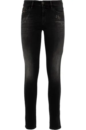Diesel Jeans, Dame, Grå, W28, Bomuld, Skinny Jeans