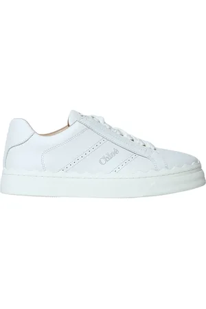 Chloé Sko, Dame, Hvid, 36 EU, Læder, Lauren Læder Sneakers