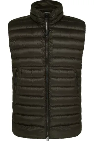 C.P. Company Jakke, Herre, Grøn, L, Uld, Shell Lens Down Vest