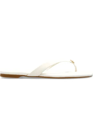 Kate Spade Sko, Dame, Hvid, 40 1/2 EU, Uld, Flip-flops med logo