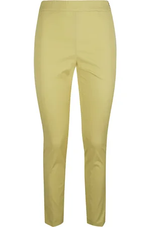 Fabiana Filippi Bukser, Dame, Grøn, XS, Bomuld, Slim-fit Bukser