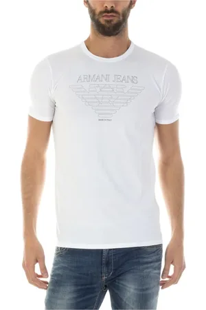 Emporio Armani Top, Herre, Hvid, XL, Bomuld, Sweatshirts