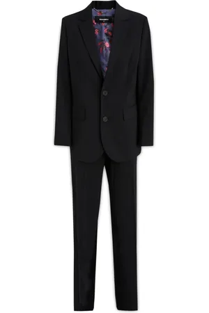 Dsquared2 Jakkesæt, Herre, Sort, 3XS, Uld, Single Breasted Suit
