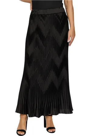 2-Biz Nederdel, Dame, Sort, 2XL, Polyester, Struktureret Sort Nederdel