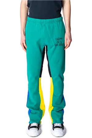 GALLERY DEPT. Bukser, Herre, Grøn, L, Bomuld, Smaragdgrøn Flare Sweatpants