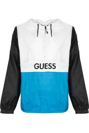 Guess Sport, Herre, Blå, 2XL, Hætteklædt Vindjakke