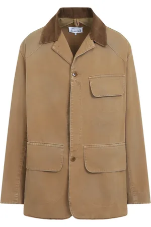 Maison Margiela Jakke, Herre, Brun, M, Bomuld, Okker Sportsjakke