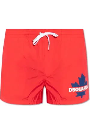 Dsquared2 Badetøj, Herre, Rød, S, Badebukser med logo