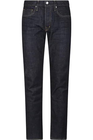 Tom Ford Jeans, Herre, Blå, W31, Denim, Slim Selvedge Denim Jeans
