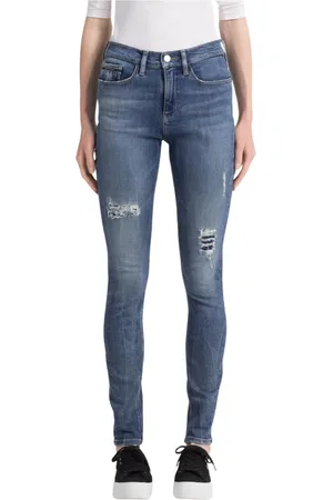 Calvin Klein Jeans, Dame, Blå, W30, Bomuld, Skinny Jeans