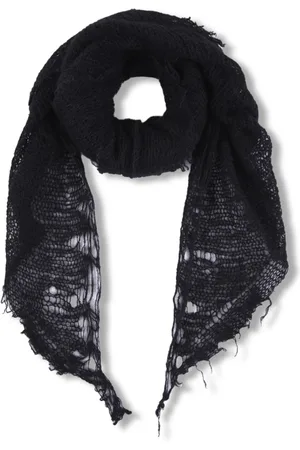 Cortana Tilbehør, Dame, Sort, ONE SIZE, Uld, Sort Åben Strikket Bandana