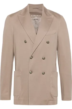 Circolo Jakke, Herre, Brun, 3XL, Double-Breasted Blazer