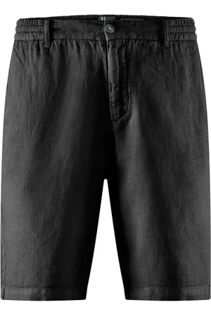 Bomboogie Shorts, Herre, Sort, 3XL, Linned, Behagelige Fit Linned Chino Shorts