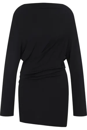 Jacquemus Kjole, Dame, Sort, S, Elegant Sort Kjole til Kvinder