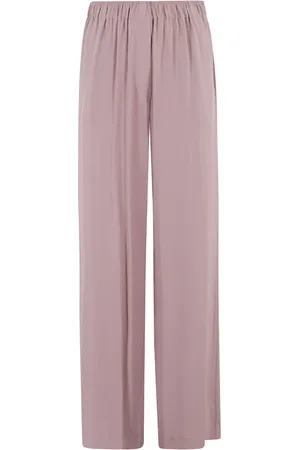 FEDERICA TOSI Bukser, Dame, Lyserød, 2XS, Elegant Crepe de Chine Bluse