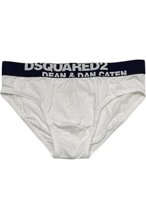 Dsquared2 Undertøj, Herre, Hvid, M, Bomuld, Logo Intimate Slip