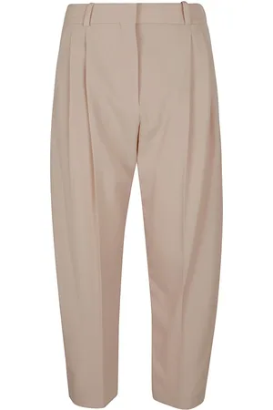 Stella McCartney Bukser, Dame, , XS, Uld, Cropped Plisserede Bukser