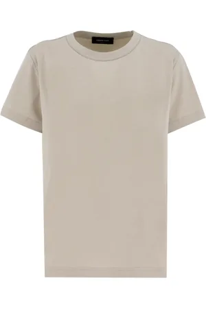 Fabiana Filippi Top, Dame, Grå, S, Bomuld, Diamond Thread Jersey T-shirt