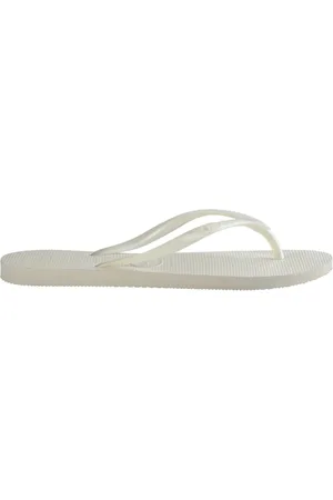 Havaianas Sko, Dame, Hvid, 39 EU, Uld, Hvide Gummistropper Flip Flops