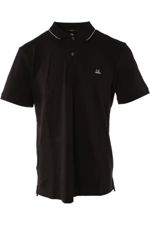 C.P. Company Top, Herre, Sort, 2XL, Bomuld, Slim Fit Polo