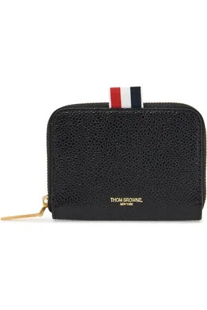 Thom Browne Tilbehør, Dame, Sort, ONE SIZE, Zip-Around Slim Wallet