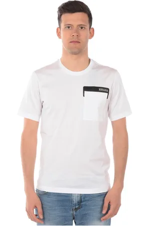 Ermenegildo Zegna Top, Herre, Hvid, XL, Bomuld, T-Shirt Sweatshirt