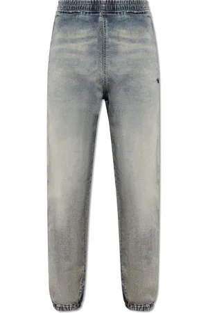 Diesel Bukser, unisex, Blå, XS, Denim, D-Lab Track Denim Joggjeans
