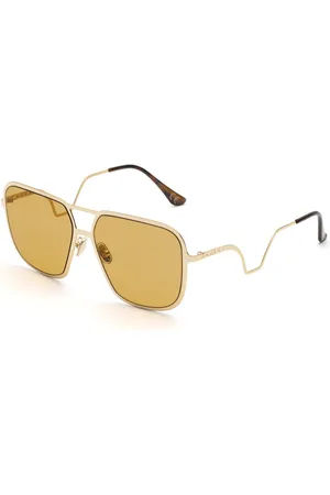 Marni Tilbehør, Herre, Gul, 58 MM, Uld, Stilfulde solbriller