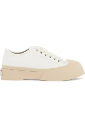Marni Sko, Dame, Hvid, 39 EU, Læder, Leather Pablo Sneakers