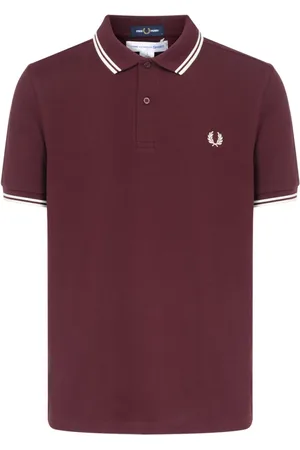 Comme des Garçons Top, Herre, Rød, M, Uld, Burgundy Strik T-shirt